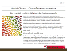 Tablet Screenshot of health-corner.net